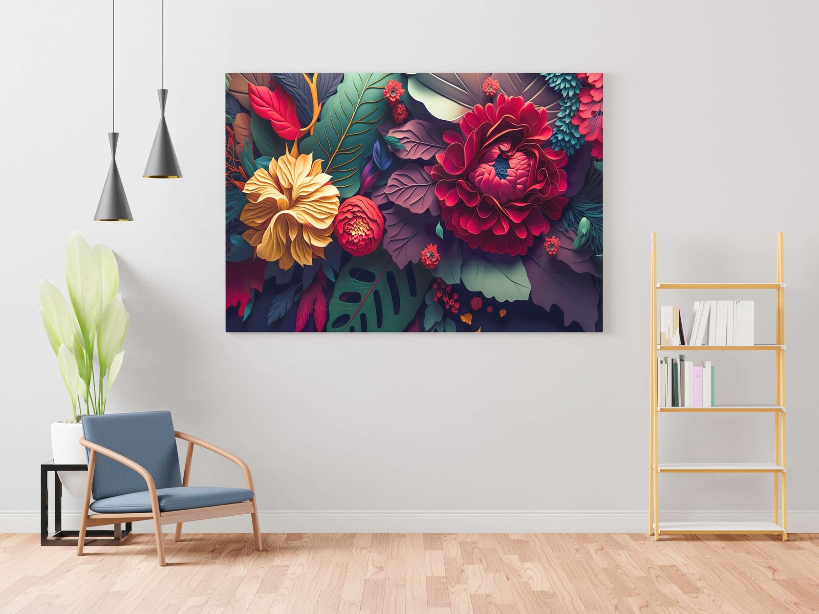 Framed Canvas Paintings for Hotel & Home Walls